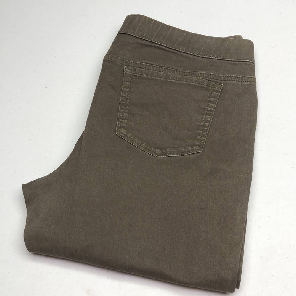 LIKE NEW NORTHERN REFLECTIONS OLIVE SLIM LEG JEANS 10/30x32 ⭐️